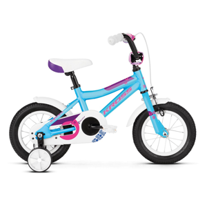 Detský bicykel Kross Mini 2.0 12" - model 2019 Blue / Pink / Violet Glossy - Záruka 10 rokov