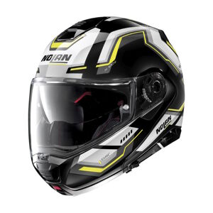 Moto helma Nolan N100-5 Upwind N-Com P/J Glossy Black - XXL (63-64)