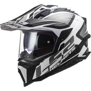 Enduro helma LS2 MX701 Explorer Alter Matt Black White - XL (61-62)