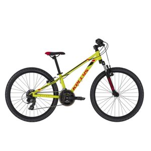 Juniorský bicykel KELLYS KITER 50 24" - model 2021 Neon Yellow - 11" - Záruka 10 rokov