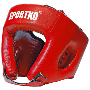 Boxerský chránič hlavy SportKO OD1 červená - M
