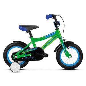 Detský bicykel Kross Racer 2.0 12" - model 2019 Green / Blue Glossy - Záruka 10 rokov