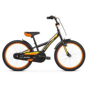 Detský bicykel Kross Racer 5.0 20" - model 2019 Black / Yellow / Orange Glossy - Záruka 10 rokov