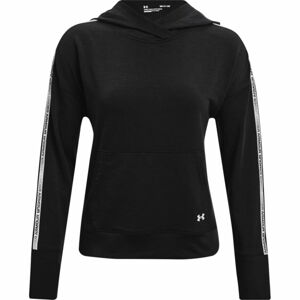 Dámska mikina Under Armour Rival Terry Taped Hoodie Black - XS