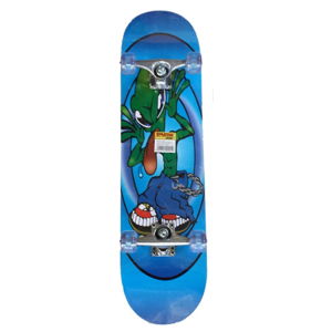 Skateboard Spartan Super Board Alien On Blue