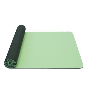 Dvojvrstvová podložka Yate Yoga Mat TPE New 173x61x0,6 cm zelená