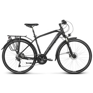 Pánsky trekingový bicykel Kross Trans 11.0 28" - model 2020 čierna/grafitová - M (19'') - Záruka 10 rokov