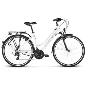 Dámsky trekingový bicykel Kross Trans 1.0 28" - model 2020 bielo-čierna - M (17") - Záruka 10 rokov