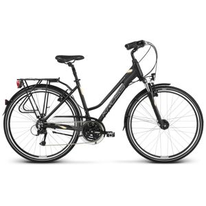 Dámsky trekingový bicykel Kross Trans 4.0 28" - model 2020 čierna/krémová - M (17") - Záruka 10 rokov