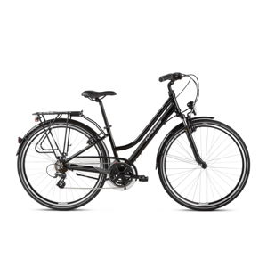 Dámsky trekingový bicykel Kross Trans 2.0 28" SR - model 2021 čierna/šedá - M (17") - Záruka 10 rokov