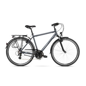 Pánsky trekingový bicykel Kross Trans 2.0 28" SR - model 2021 grafitová/čierna - S (17'') - Záruka 10 rokov