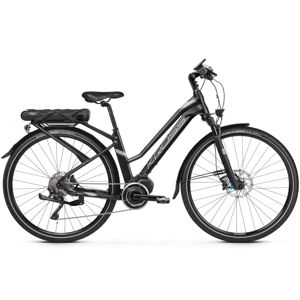 Dámsky trekingový elektrobicykel Kross Trans Hybrid 5.0 28" - model 2020 Black / Graphite Matte - L (19") - Záruka 10 rokov