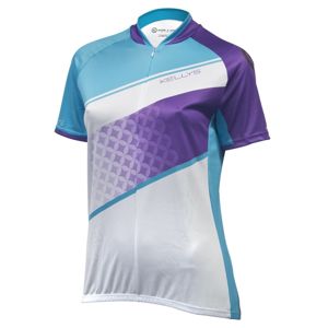 Dámsky cyklistický dres Kellys Jody 016 - krátky rukáv violet-azure - S
