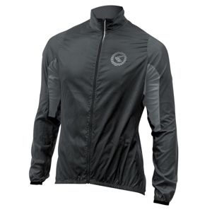 Unisex cyklistická bunda Kellys Wind pack čierno-šedá - XL